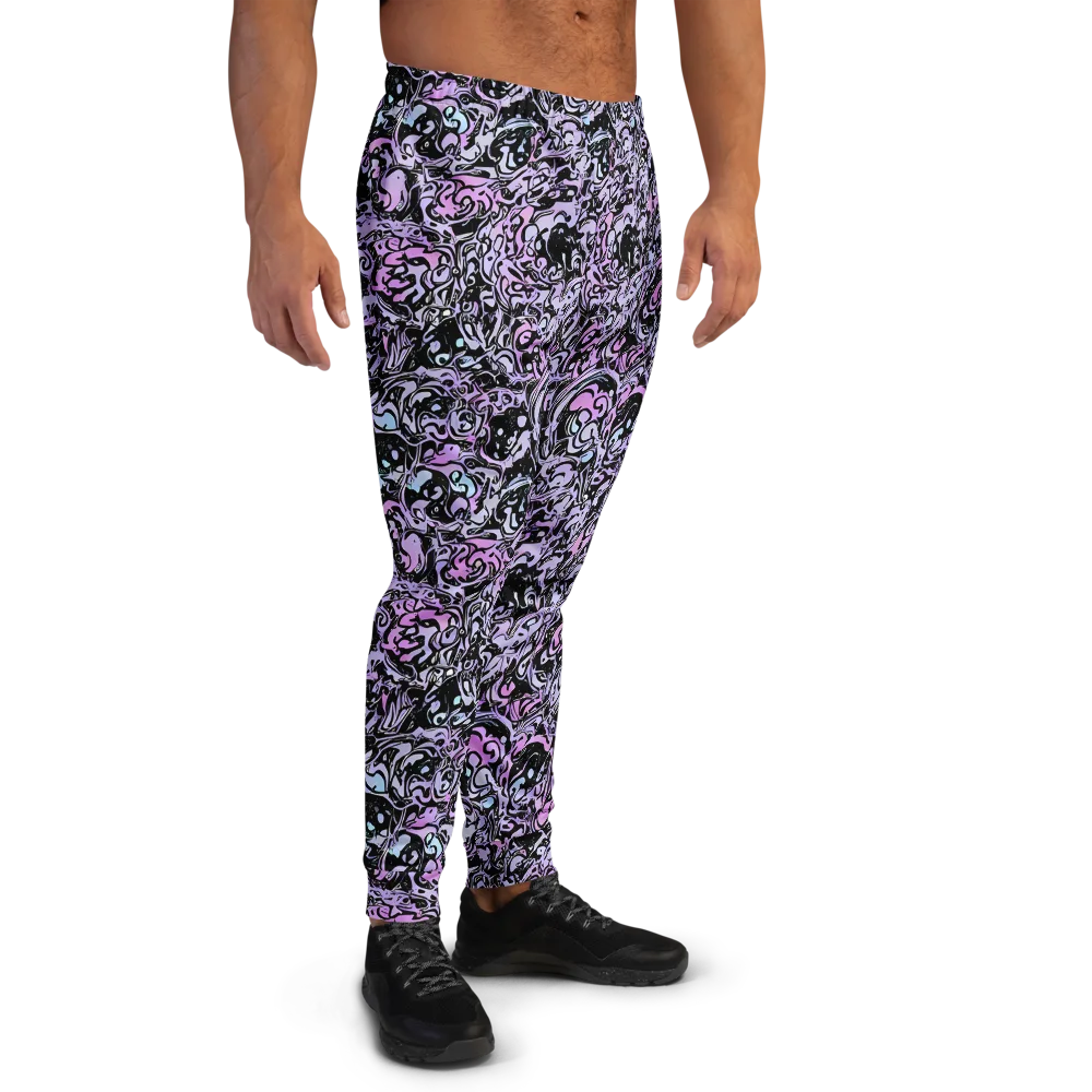 Ultraviolet Riddle on Men's Joggers — Right