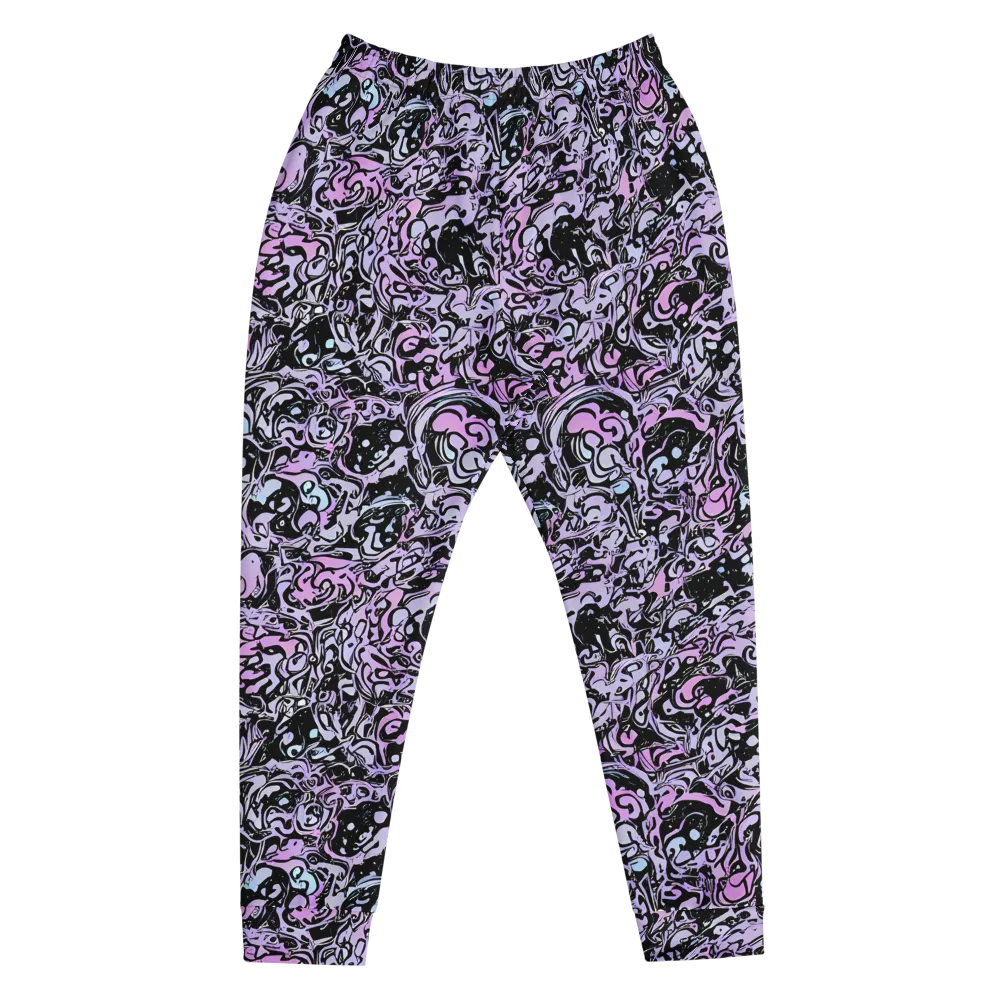 Ultraviolet Riddle on Men's Joggers — Front
