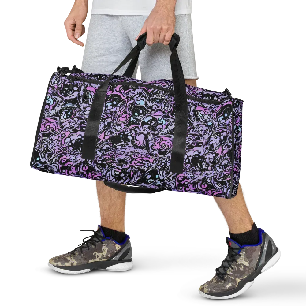 Ultraviolet Riddle on Duffle Bag — Front