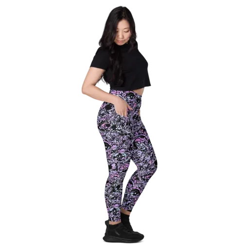 Ultraviolet Riddle on a Leggings with Pockets