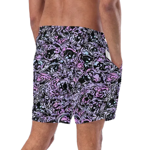 Ultraviolet Riddle on a Swim Trunks