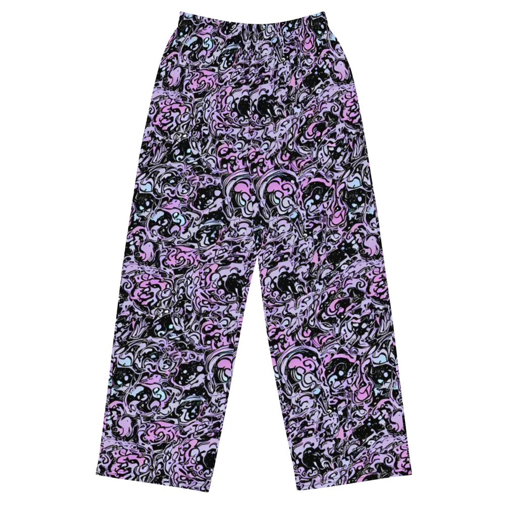 Ultraviolet Riddle on Wide-Leg Pants — Front