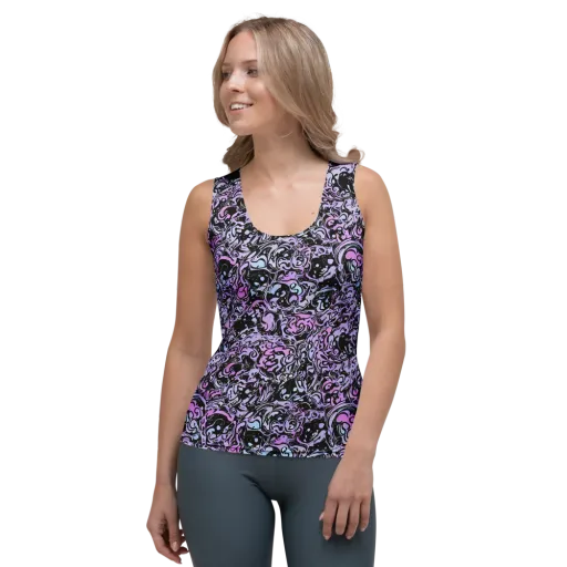 Ultraviolet Riddle on a Women's Tank Top