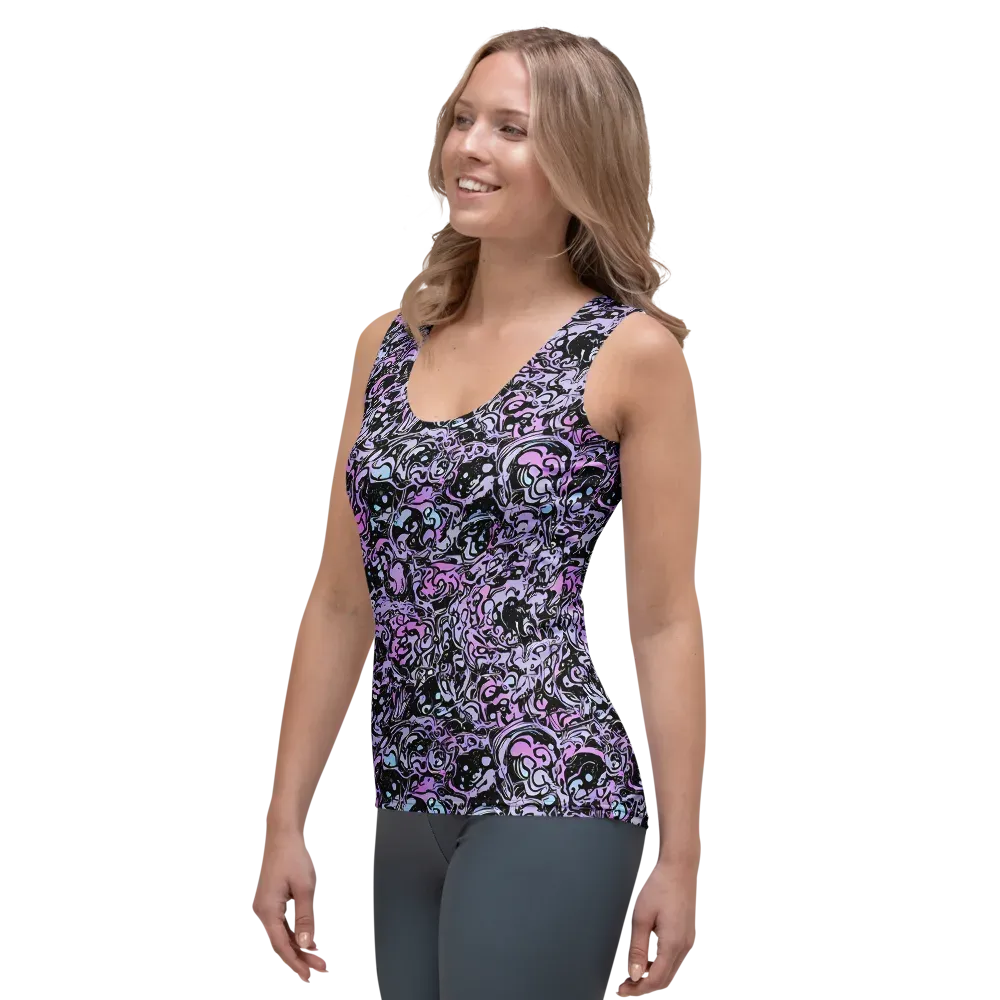 Ultraviolet Riddle on Women's Tank Top — Left Front