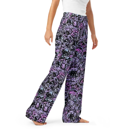 Ultraviolet Riddle on a Women's Pajama Pants