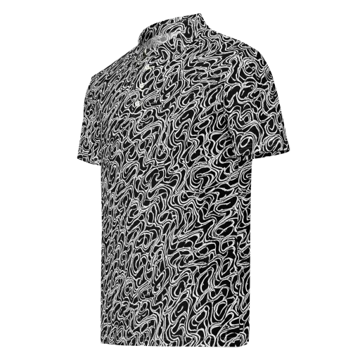 Inkstorm Labyrinth on a Men's Slim Fit Polo Shirt