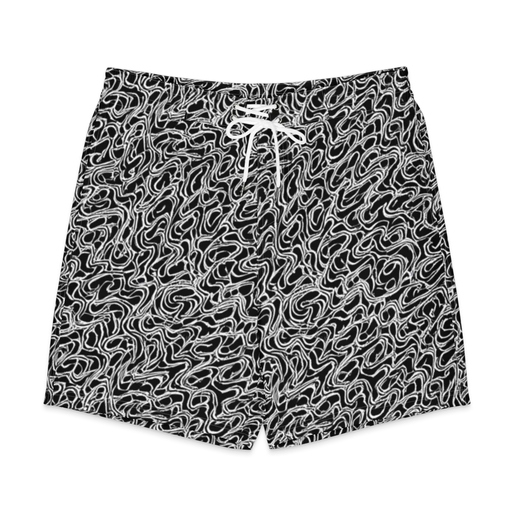 Inkstorm Labyrinth on Men's Board Shorts — Front