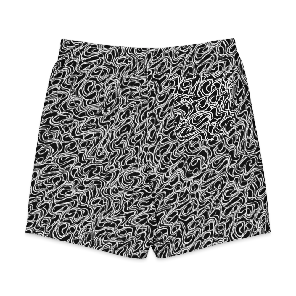 Inkstorm Labyrinth on Men's Board Shorts — Back