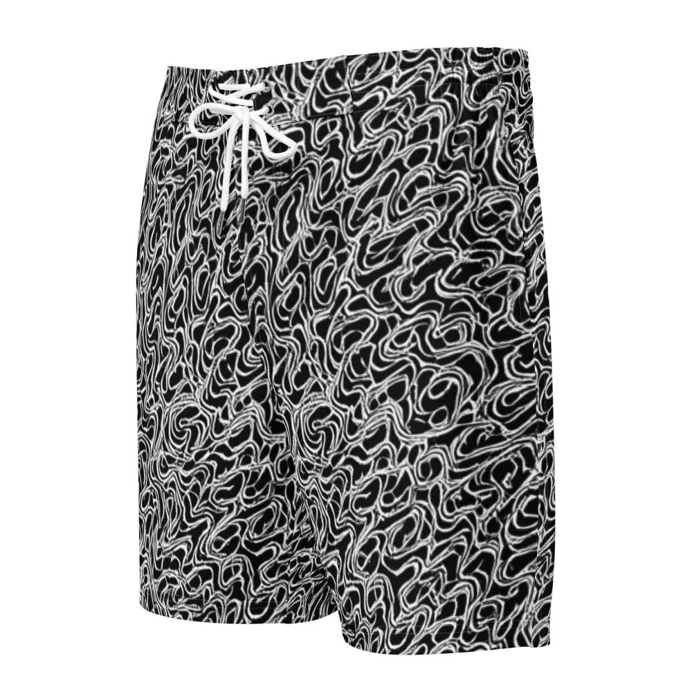 Inkstorm Labyrinth on Men's Board Shorts — Front