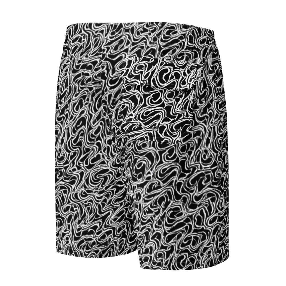 Inkstorm Labyrinth on Men's Board Shorts — Back