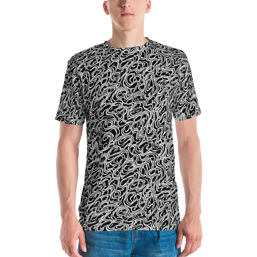 Inkstorm Labyrinth on Men's Crew Neck T-Shirt — Front