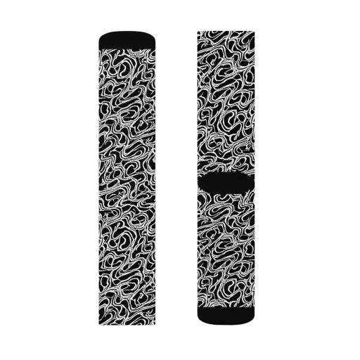 Inkstorm Labyrinth on a Socks