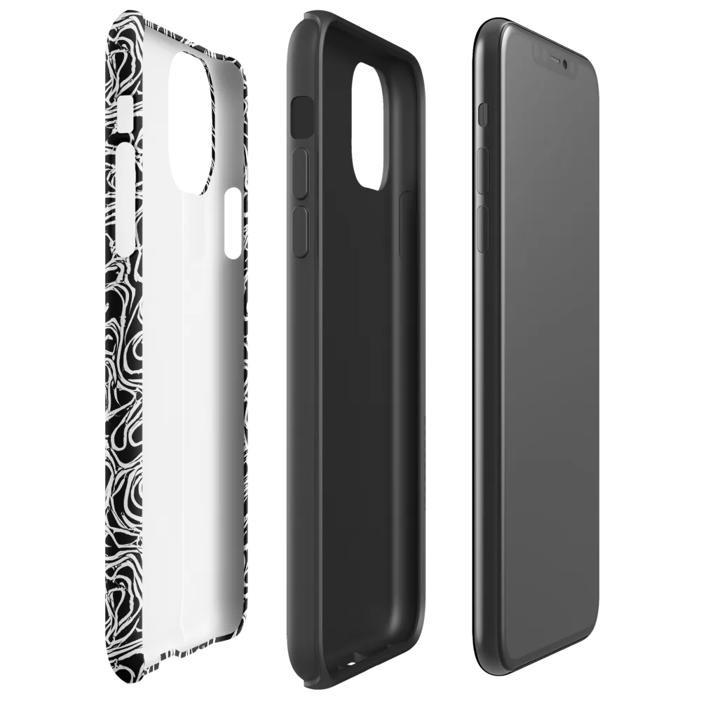 Inkstorm Labyrinth on Tough Case for iPhone® — Right