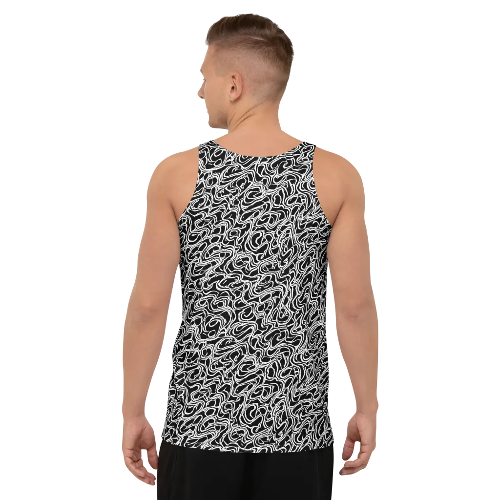 Inkstorm Labyrinth on Men's Tank Top — Back