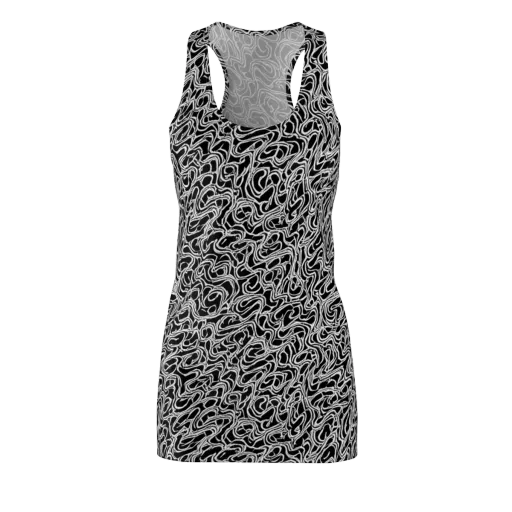 Inkstorm Labyrinth on a Racerback Dress