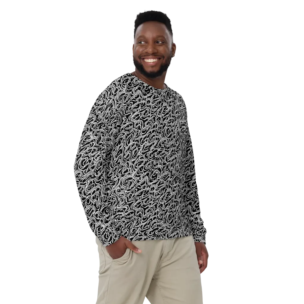 Inkstorm Labyrinth on Sweatshirt — Front