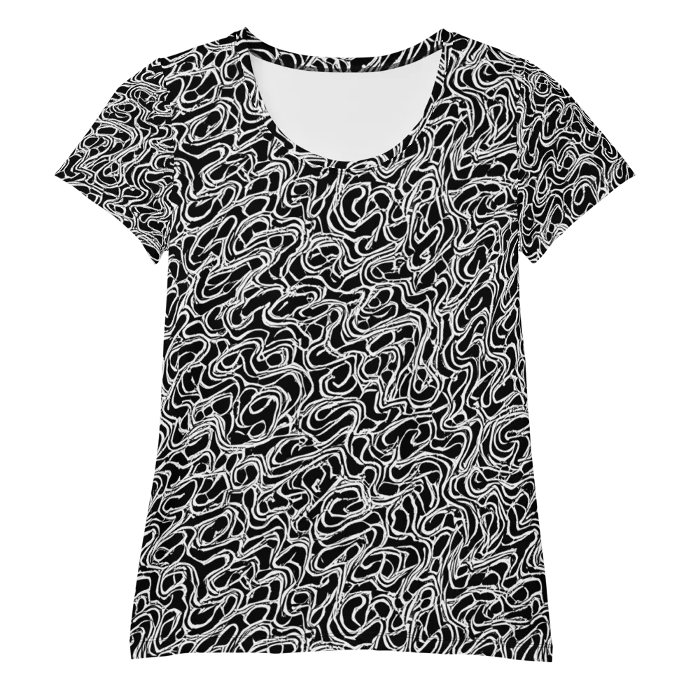 Inkstorm Labyrinth on Women's Athletic T-Shirt — Front