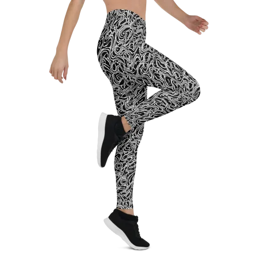 Inkstorm Labyrinth on a Leggings