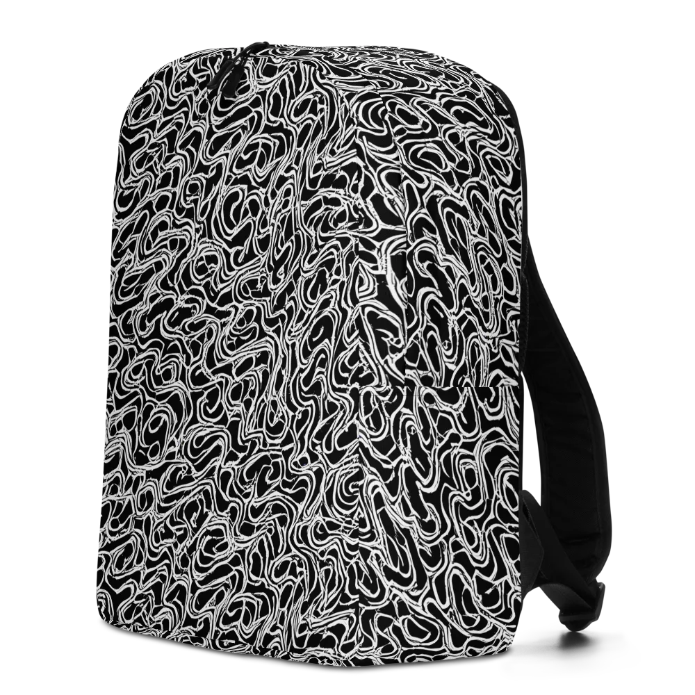Inkstorm Labyrinth on Minimalist Backpack — Left