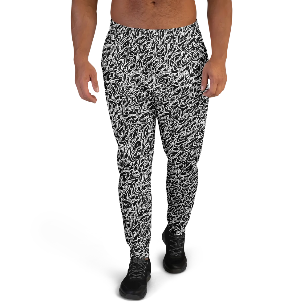 Inkstorm Labyrinth on Men's Joggers — Front