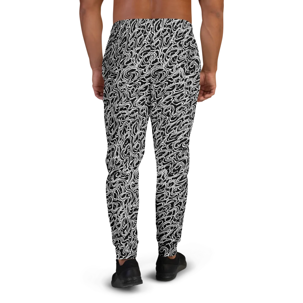 Inkstorm Labyrinth on Men's Joggers — Back