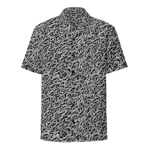 Inkstorm Labyrinth on a Button Shirt