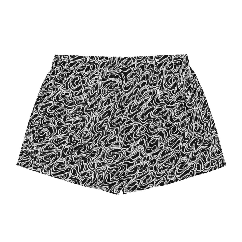 Inkstorm Labyrinth on Women's Pajama Shorts — Back