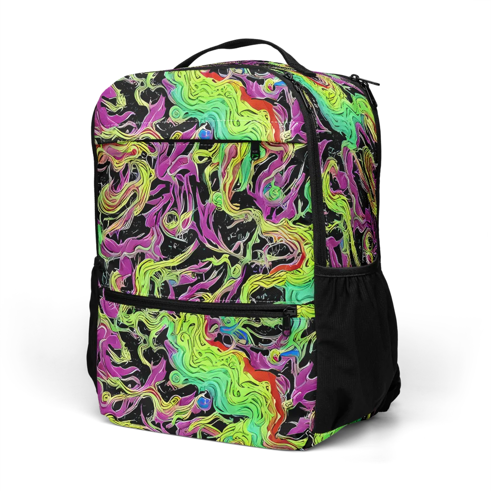 Limefire Spiral on Utility Backpack — Left Front