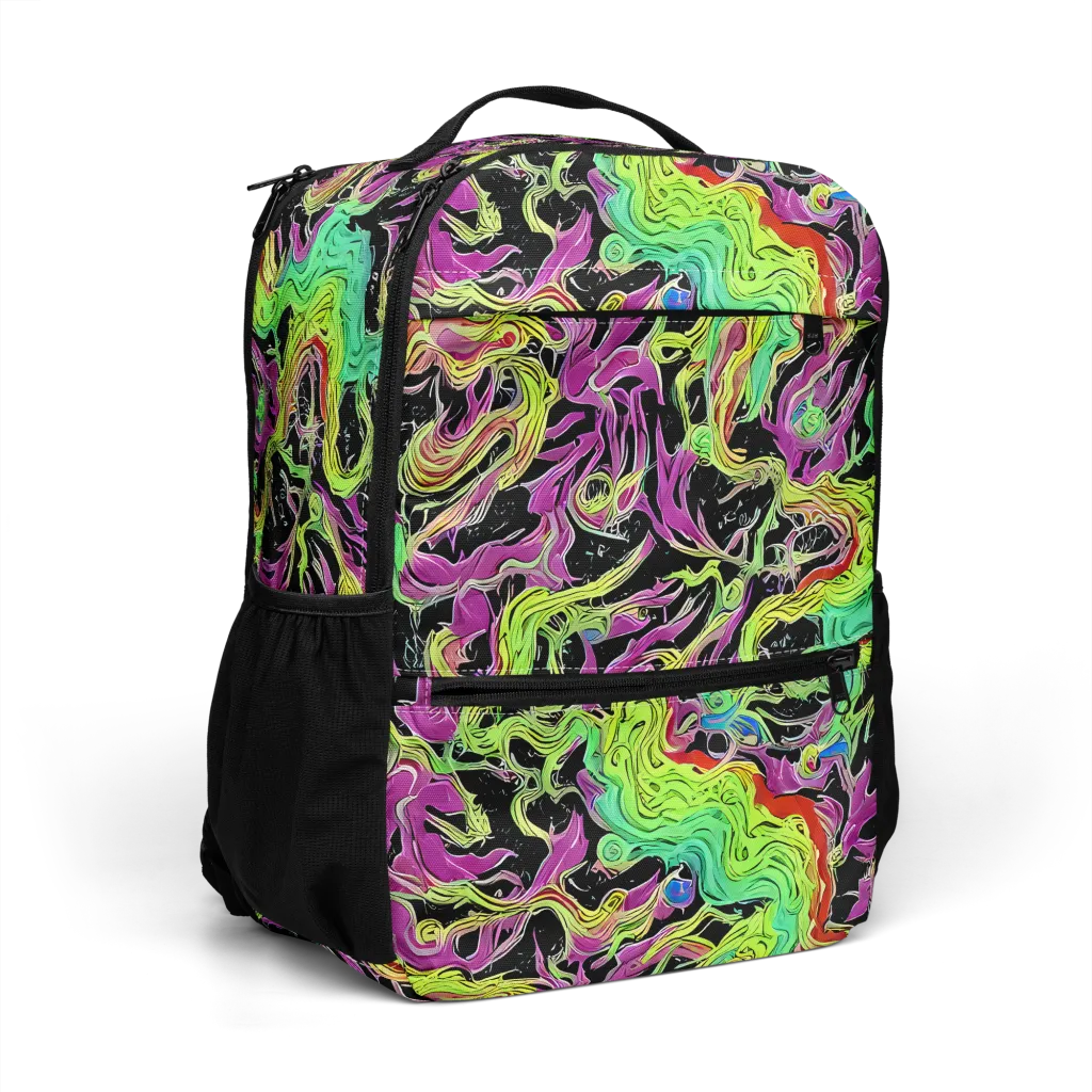 Limefire Spiral on Utility Backpack — Right Front