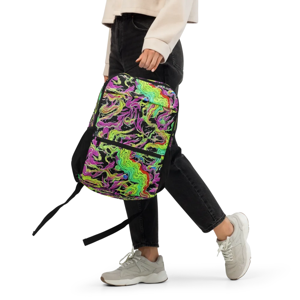 Limefire Spiral on Utility Backpack — Front