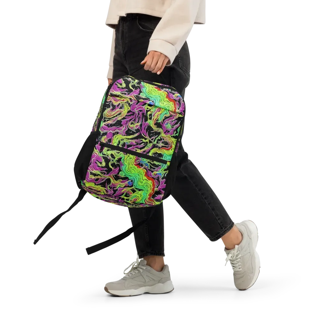 Limefire Spiral on Utility Backpack — Front
