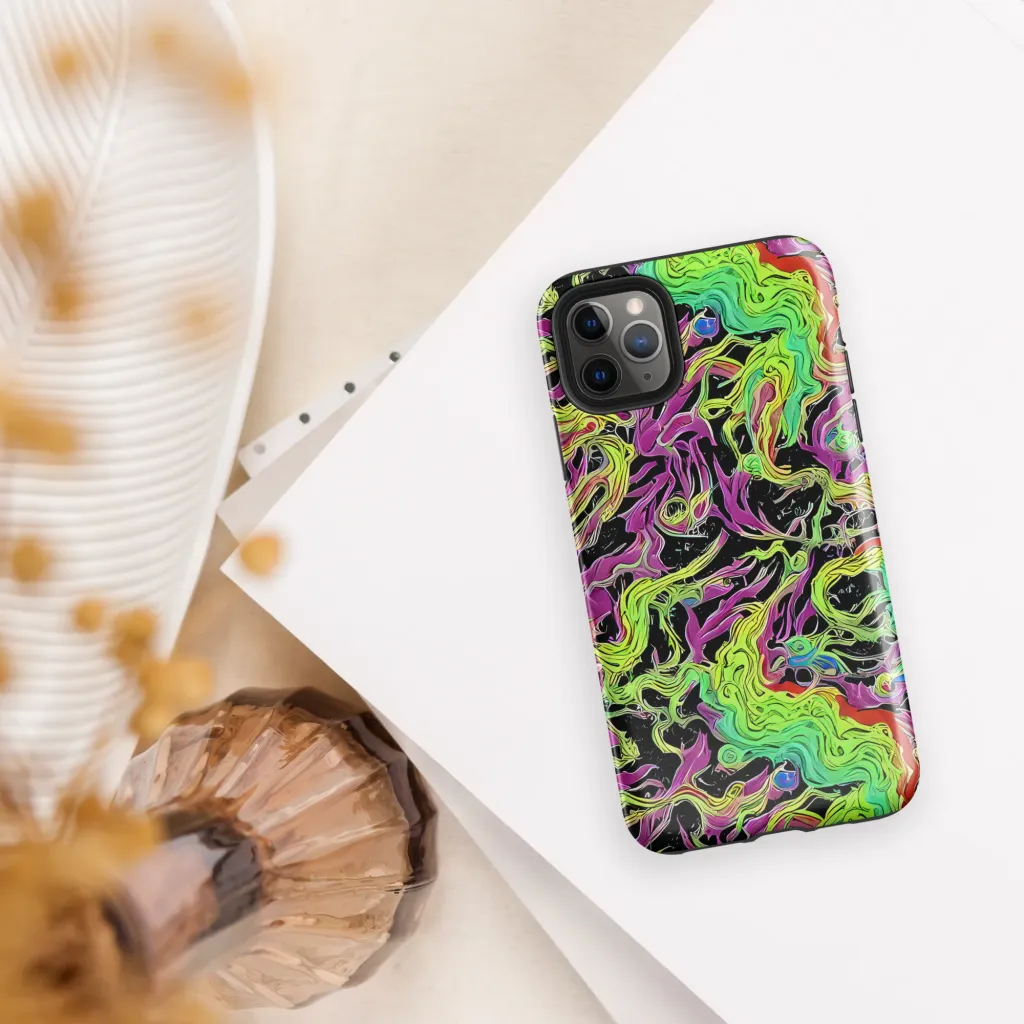 Limefire Spiral on Tough Case for iPhone® — Front