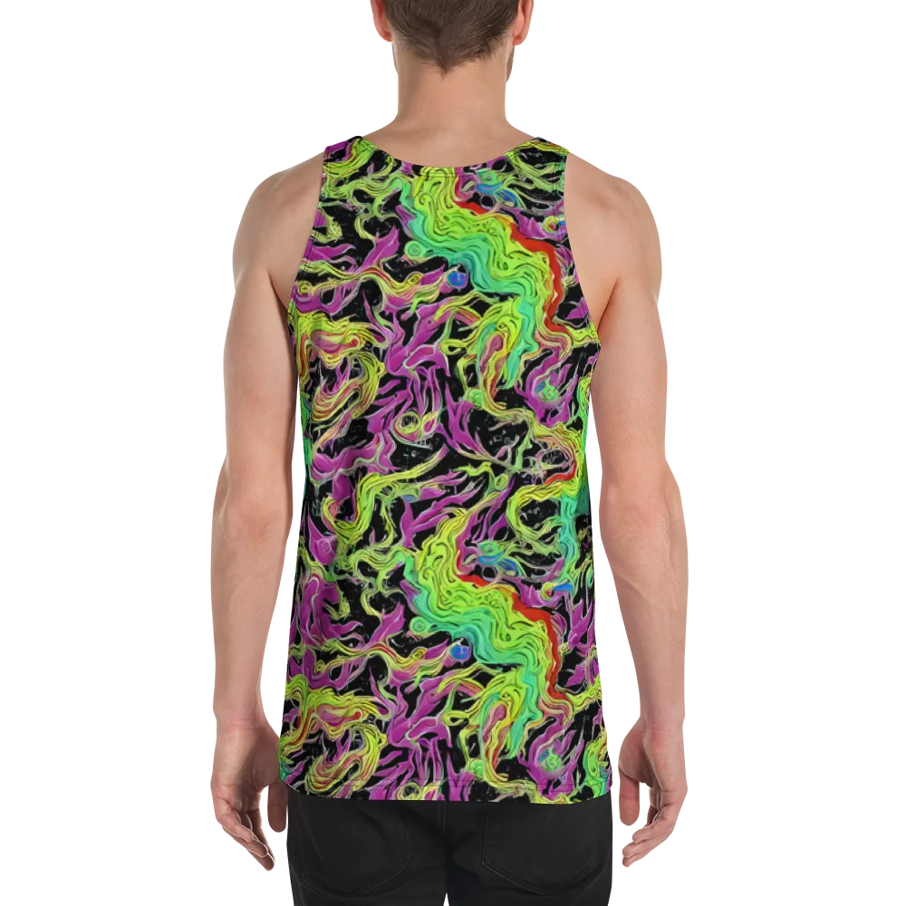 Limefire Spiral on Men's Tank Top — Back