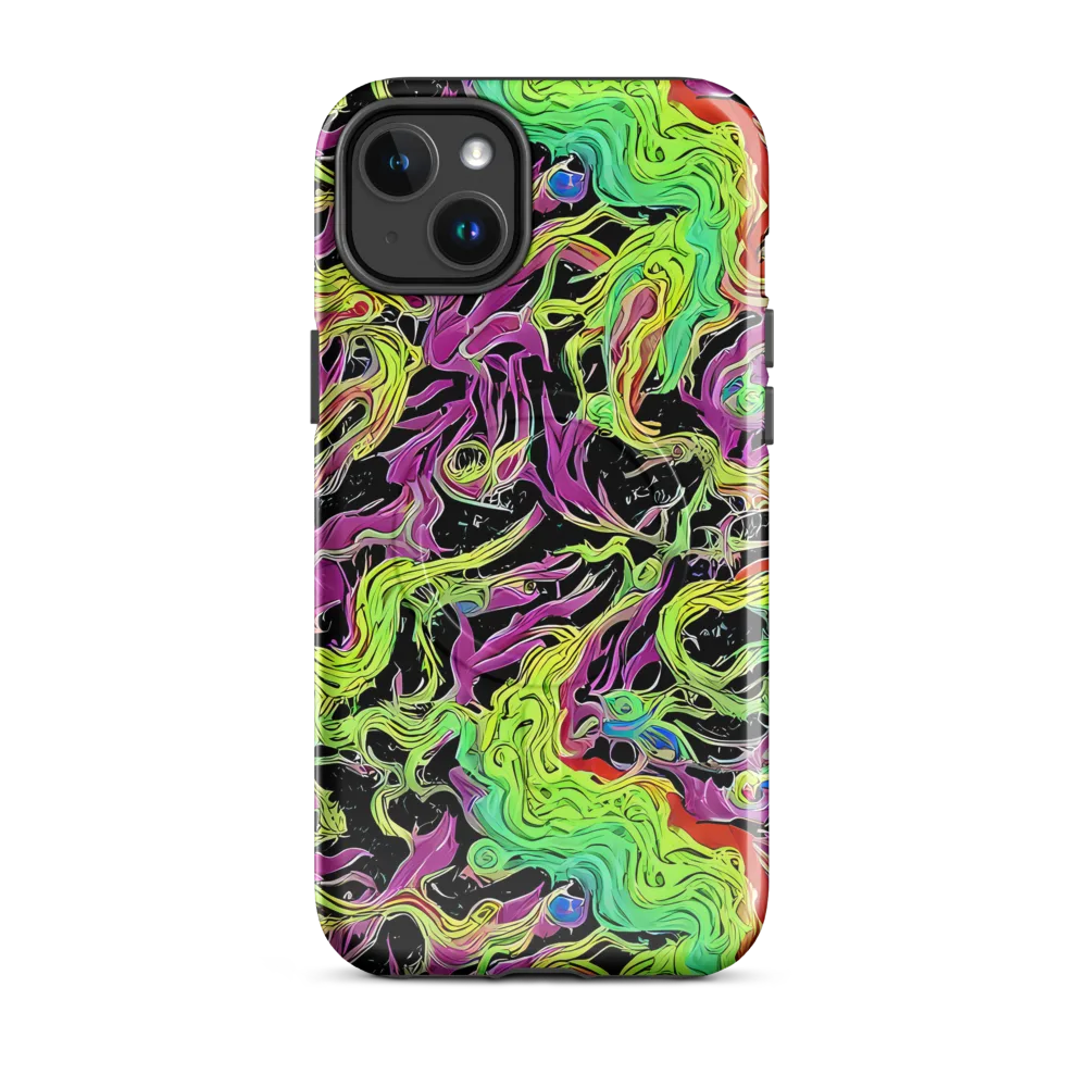 Limefire Spiral on MagSafe Tough Case for iPhone® — Front