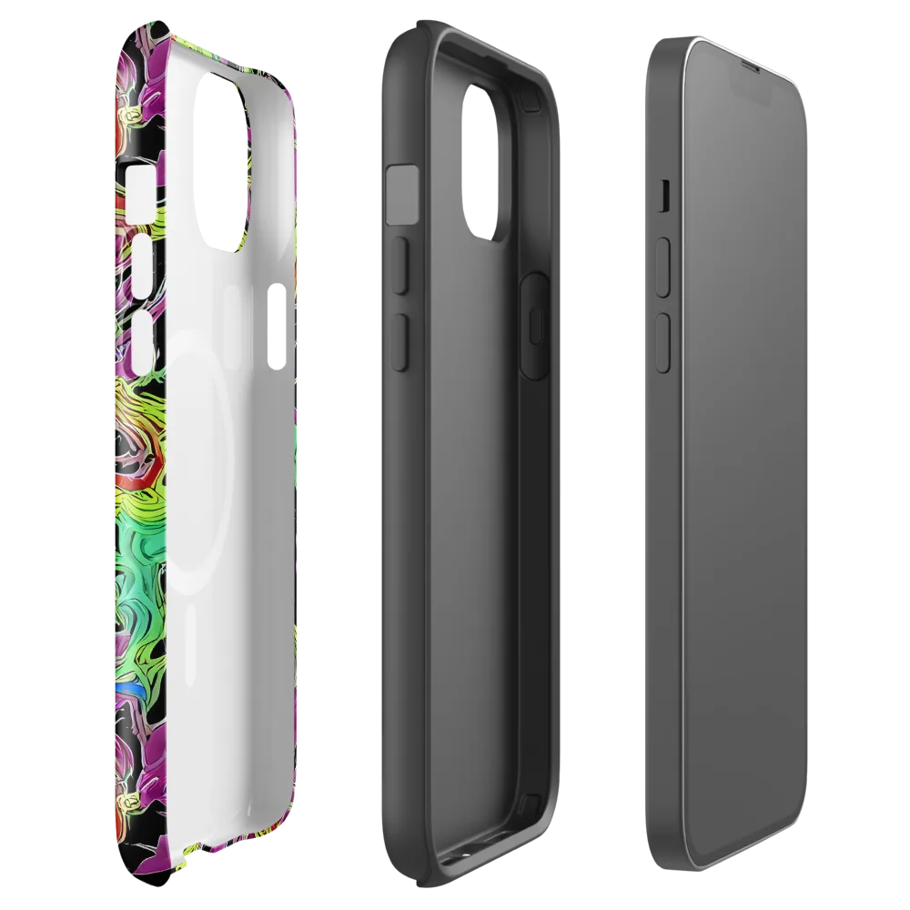 Limefire Spiral on MagSafe Tough Case for iPhone® — Front