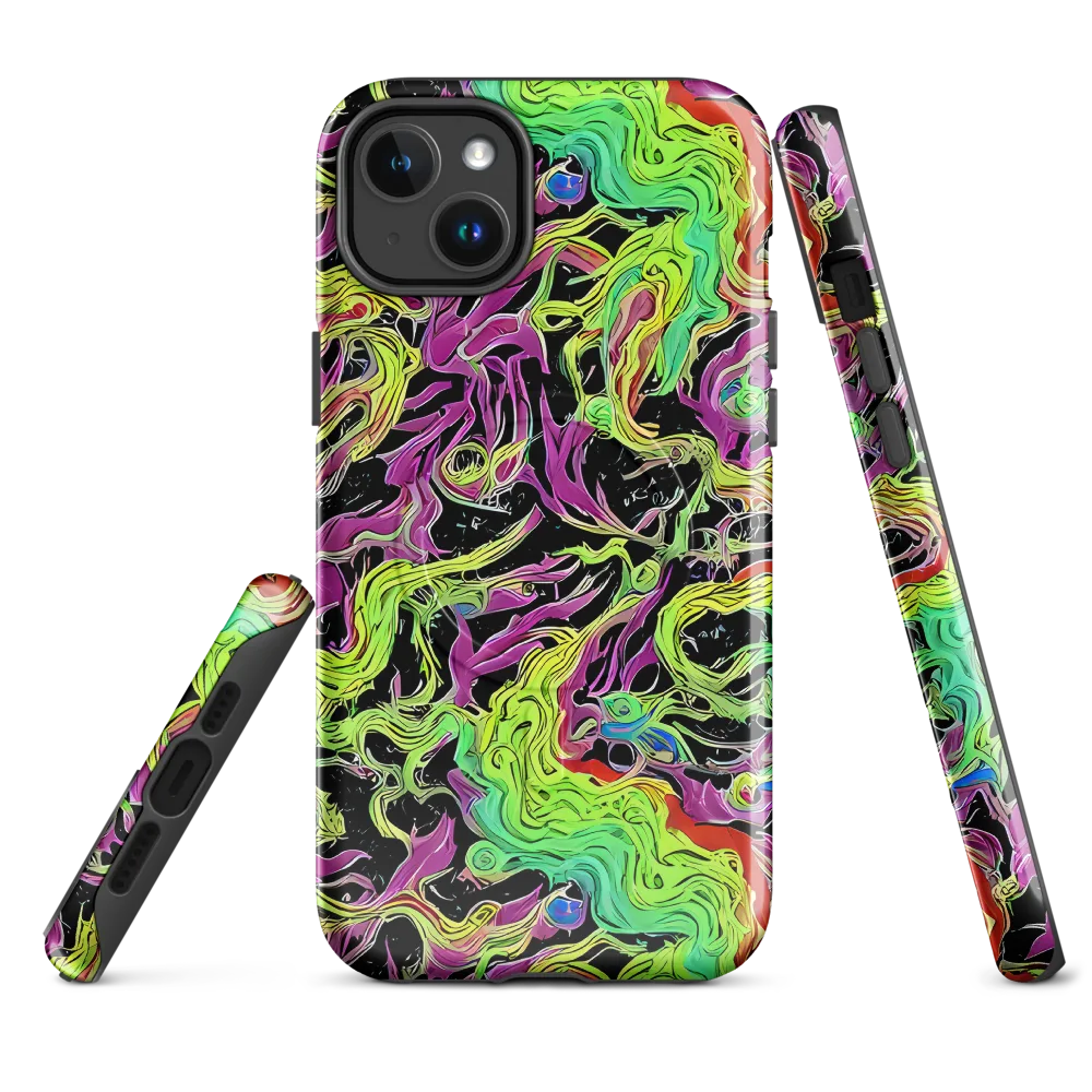 Limefire Spiral on MagSafe Tough Case for iPhone® — Front