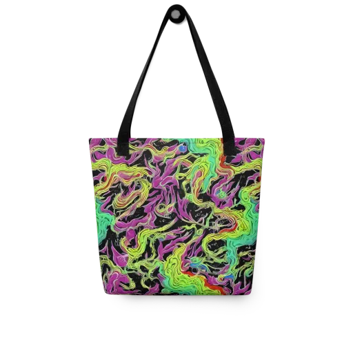Limefire Spiral on a Tote Bag