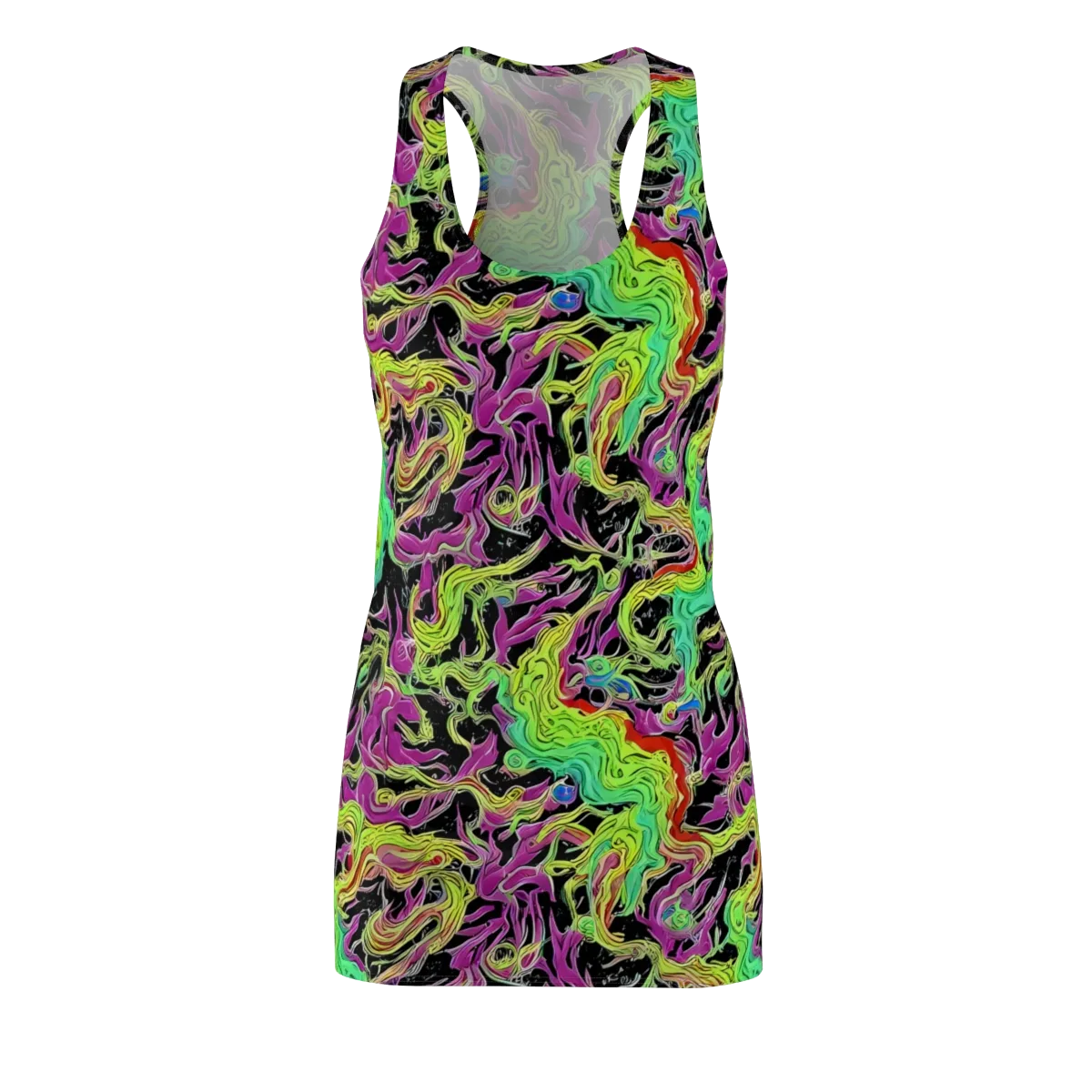 Limefire Spiral on Racerback Dress — Front
