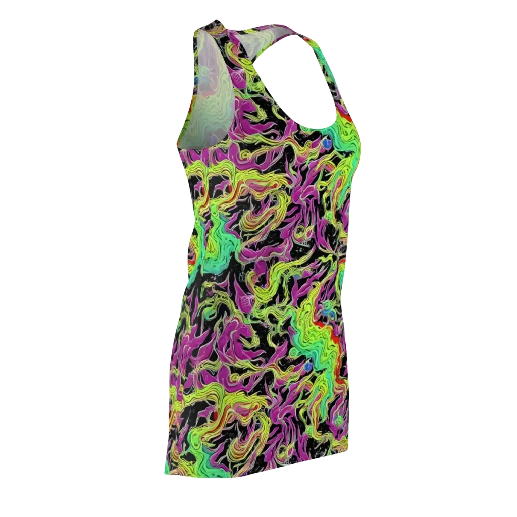 Limefire Spiral on Racerback Dress — Front Side
