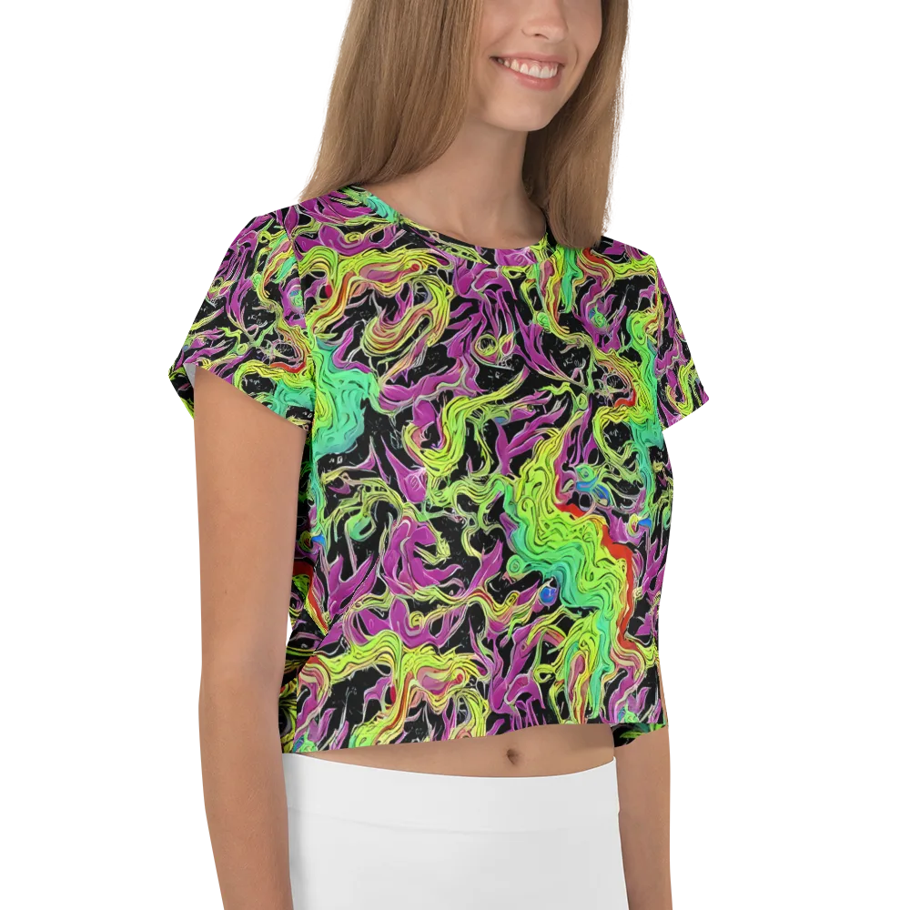 Limefire Spiral on Crop Tee — Right