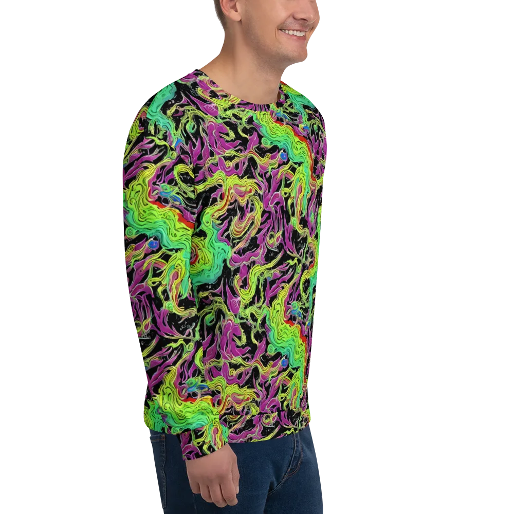 Limefire Spiral on Sweatshirt — Right Front