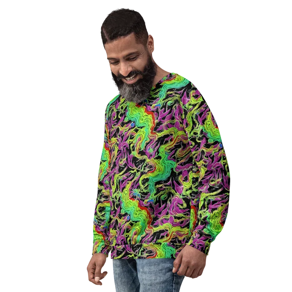 Limefire Spiral on Sweatshirt — Left Front