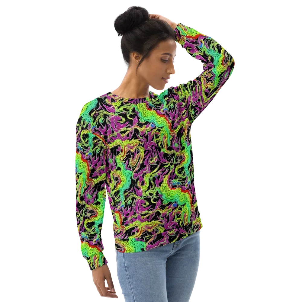 Limefire Spiral on Sweatshirt — Right Front