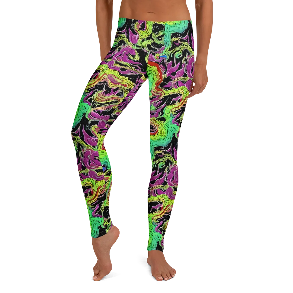Limefire Spiral on Leggings — Front