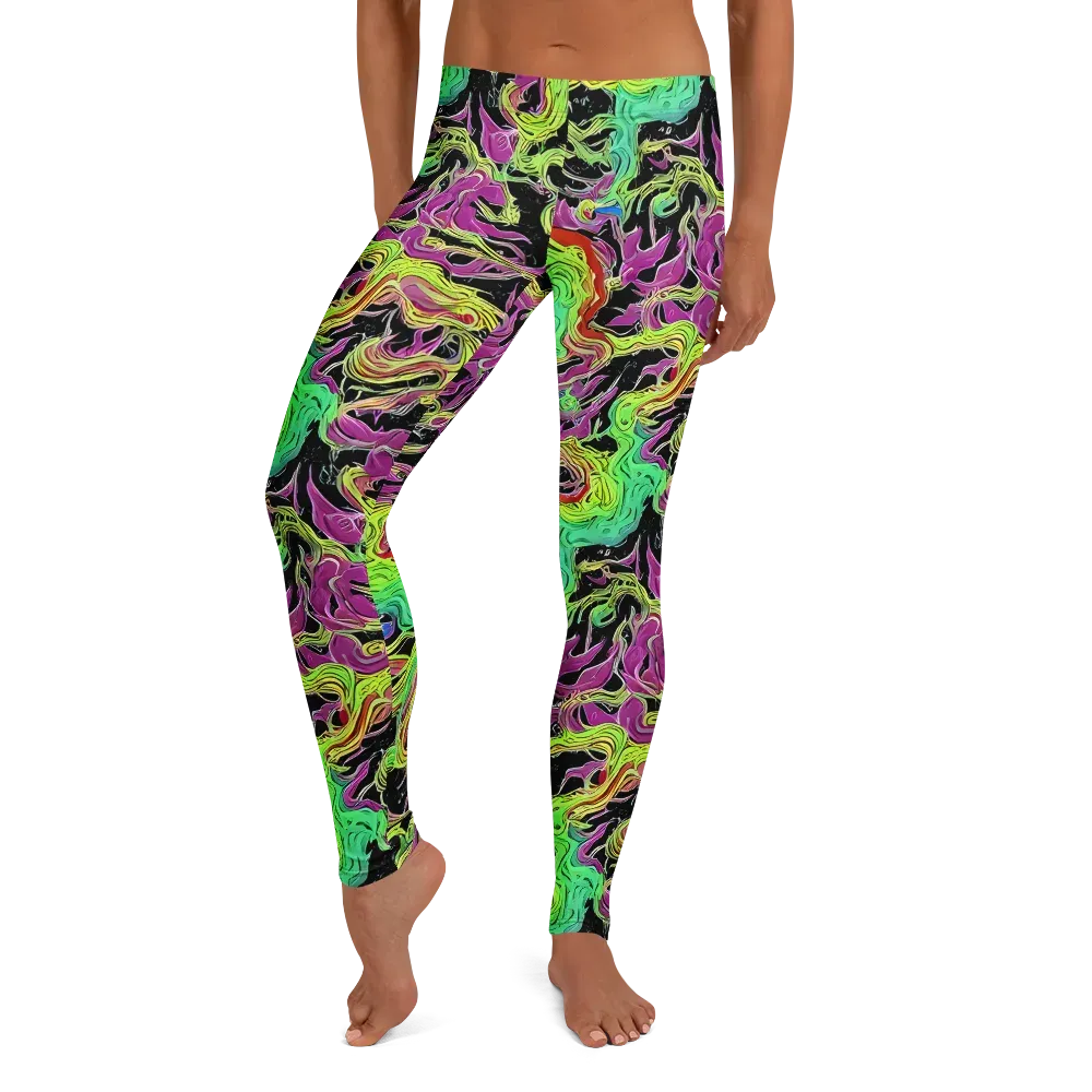 Limefire Spiral on Leggings — Front