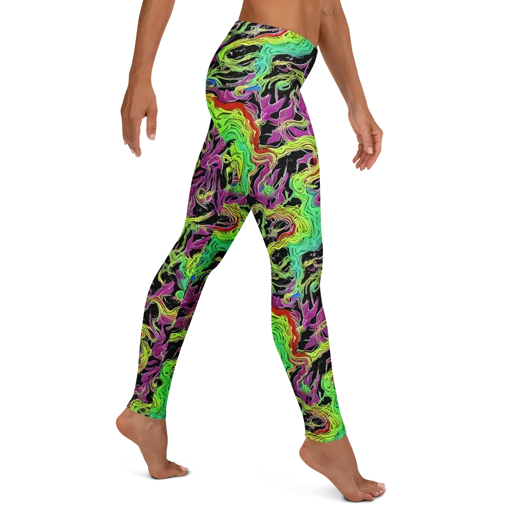 Limefire Spiral on Leggings — Right