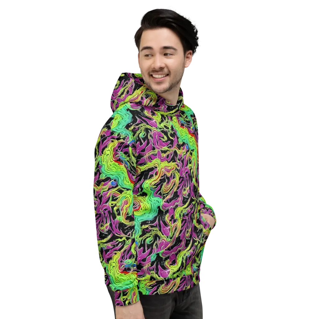 Limefire Spiral on Hoodie — Right