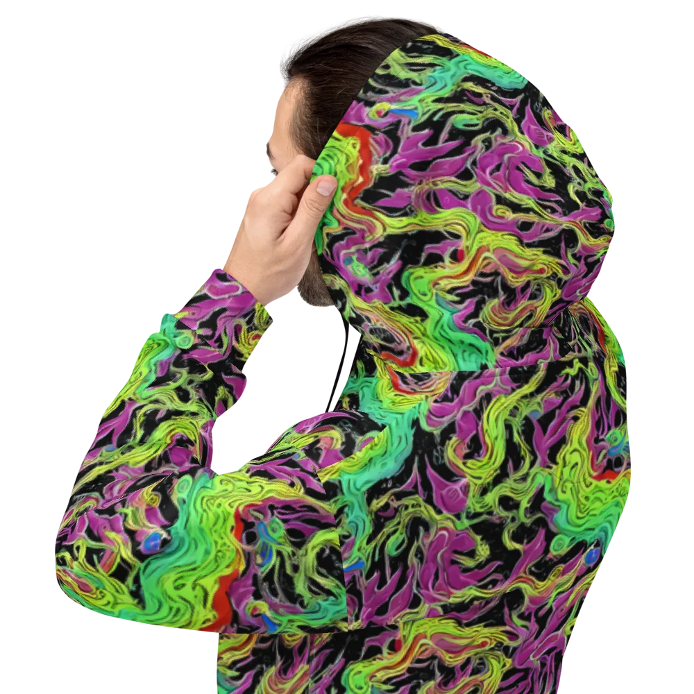 Limefire Spiral on Hoodie — Back