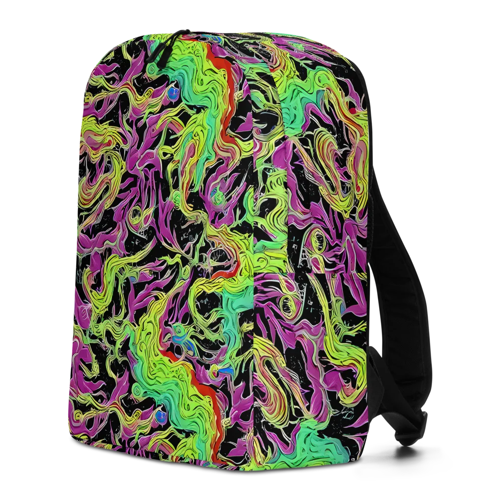 Limefire Spiral on Minimalist Backpack — Left