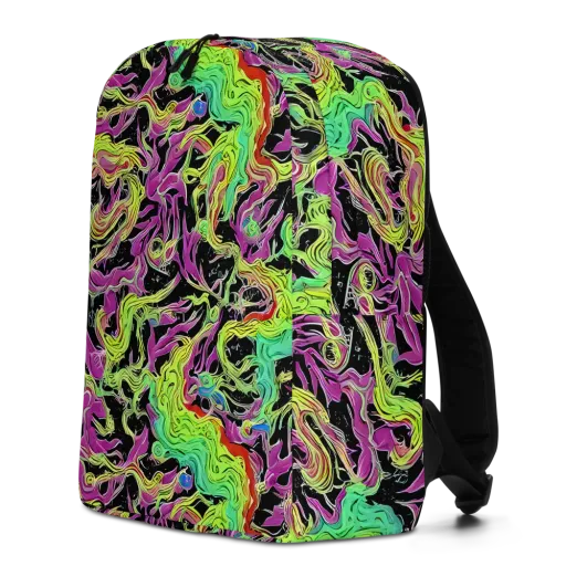 Limefire Spiral on a Minimalist Backpack